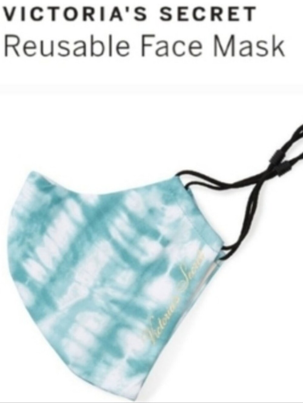 Victoria's secret reusable face mask Blue Tye Dye